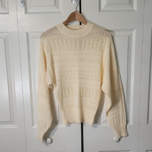 Maglione maglia aperta - , panna