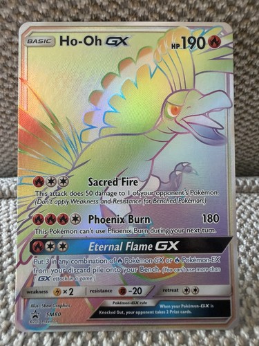 Pokemon card oh - ho-oh, gx