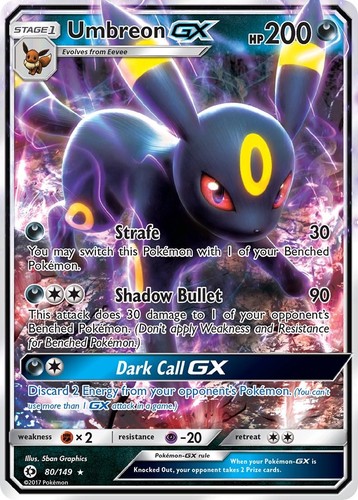 Umbreon holofoil sm01 - gx,